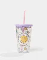 Vaso con popote "smileyworld®"