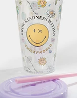 Vaso con popote "smileyworld®"