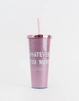 Vaso con glitter