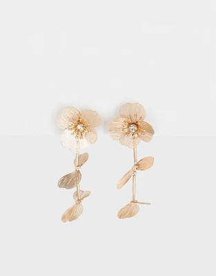 Aretes de flor filigrana