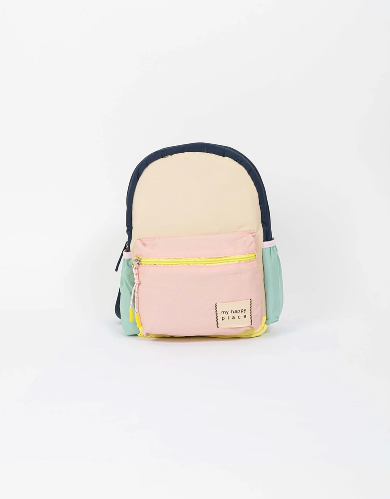 Mochila urbana colorblock