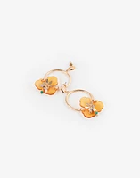 Aretes con flores