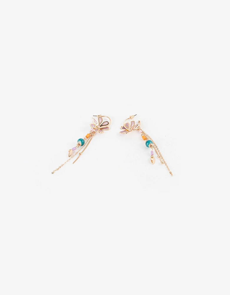 Aretes con flores