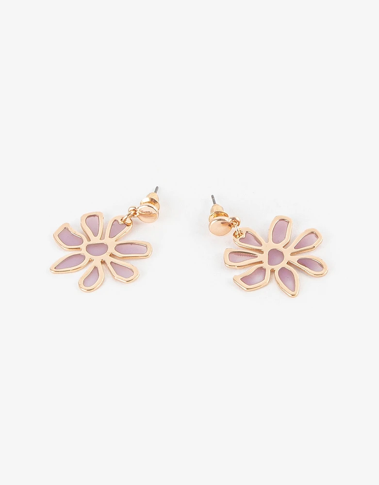 Aretes con flores