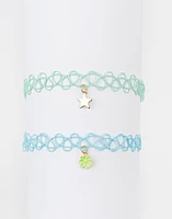 Set de chokers tattoo kids star