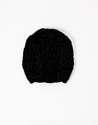 Gorro tejido chenille