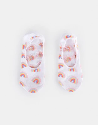 Calcetines invisibles con arcoíris