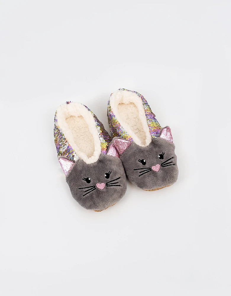 Pantufla gatito shinny