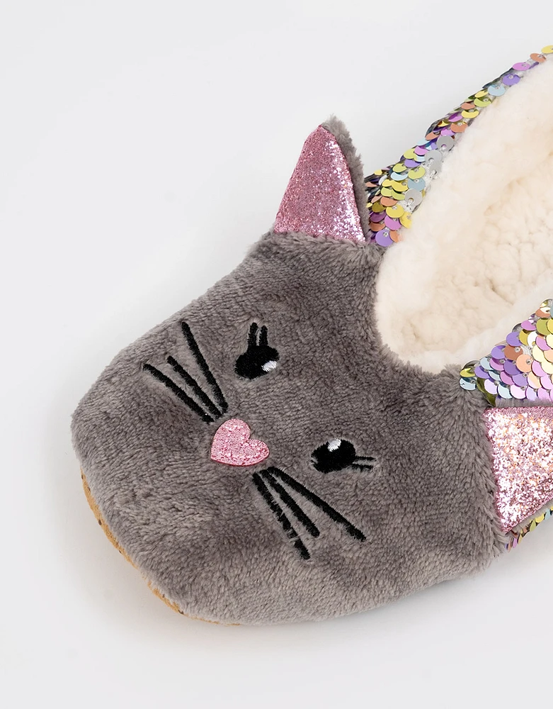 Pantufla gatito shinny