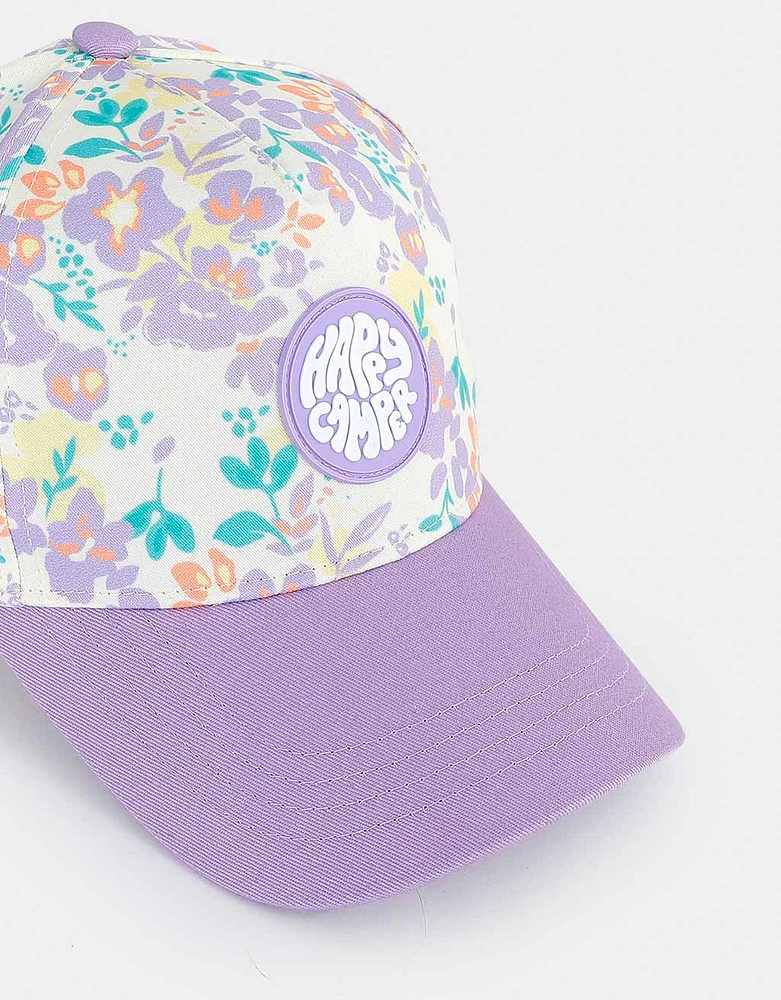 Gorra estampada con parche