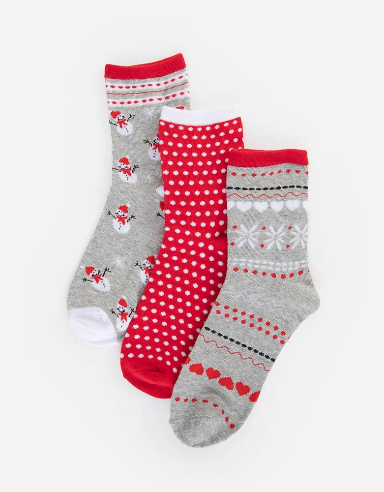 Set de calcetines navideñas