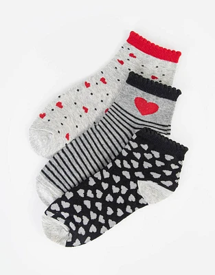 Pack de calcetines con corazones