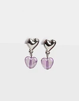 Aretes con corazones