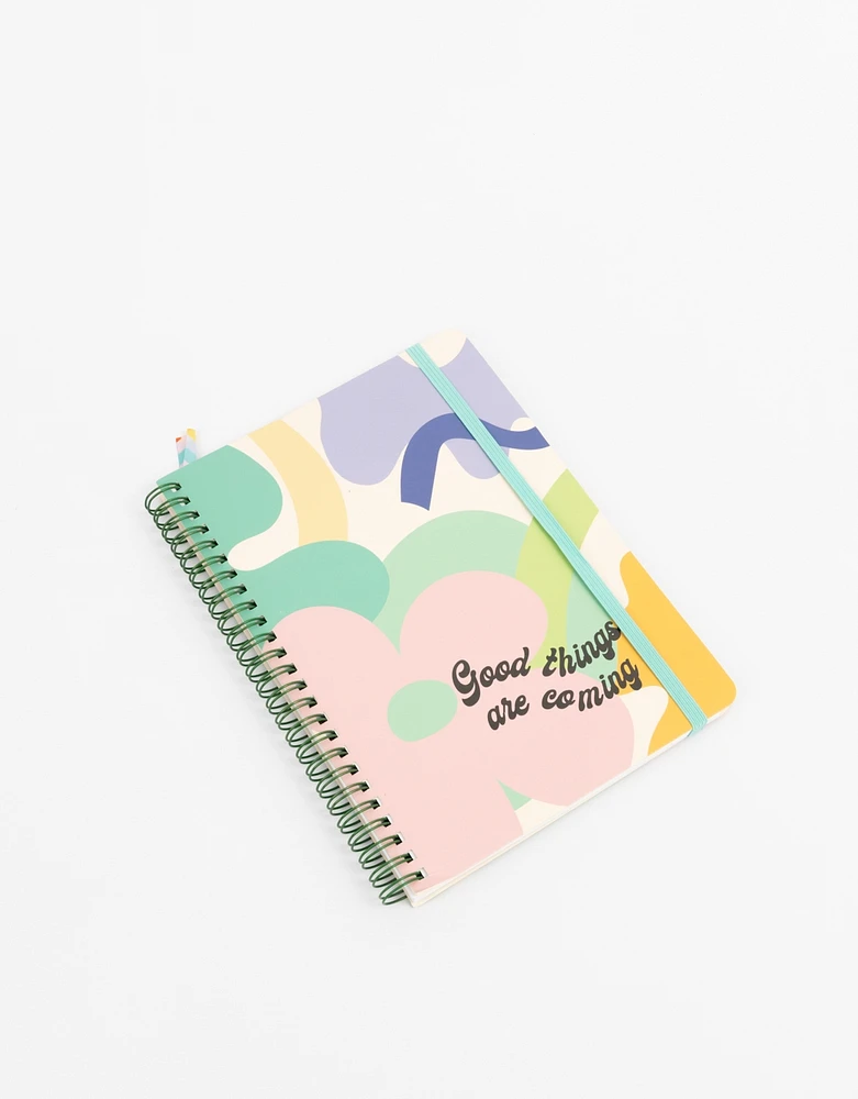 Cuaderno a5  "good things are coming"