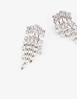 Aretes cortos con strass