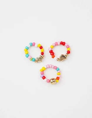 Set de anillos kids beads