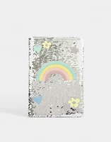 Cuaderno con lentejuelas