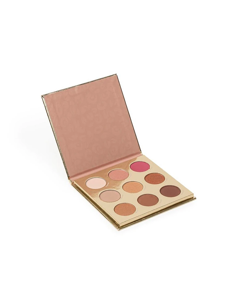 Paleta de sombras para ojos glow crush por 9 tonalidades