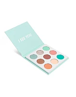 Paleta de sombras para ojos por 9 tonalidades matte y metálica efecto baked