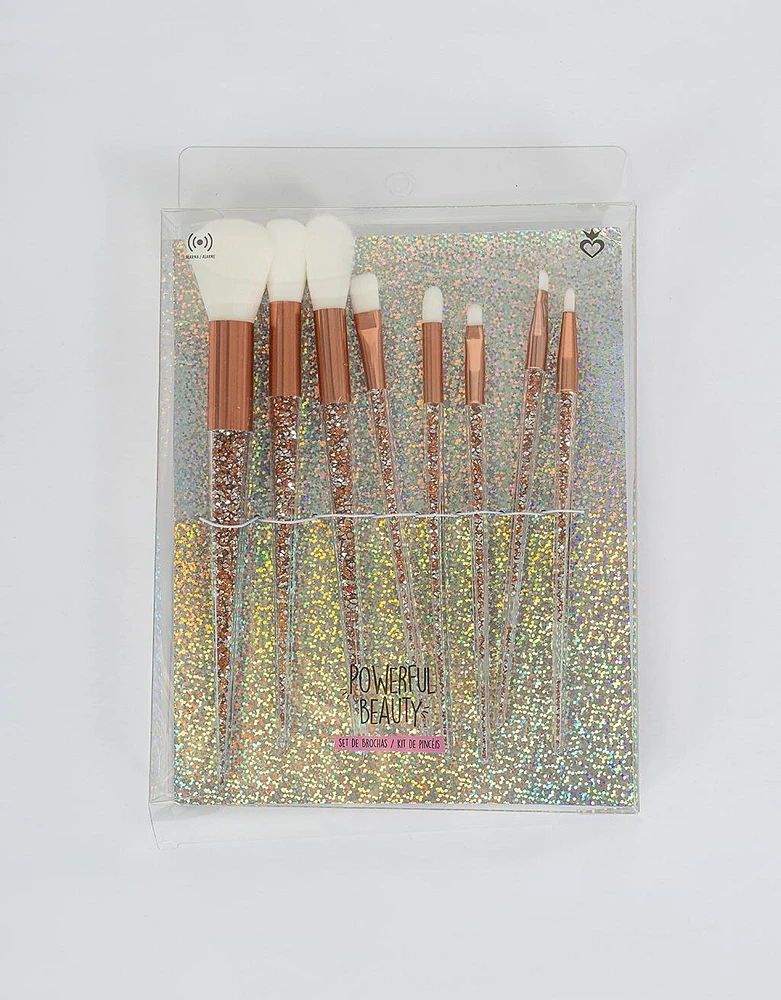 Set de brochas glitter