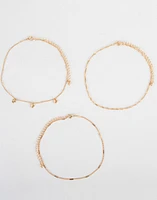 Choker set bañados en oro