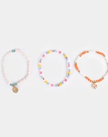 Set de pulseras con mostacillas