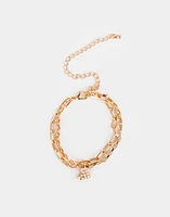 Pulsera bañada en oro