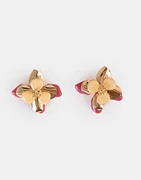 Aretes con flores