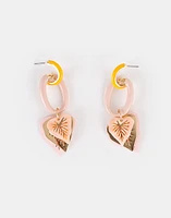 Aretes con esmaltado