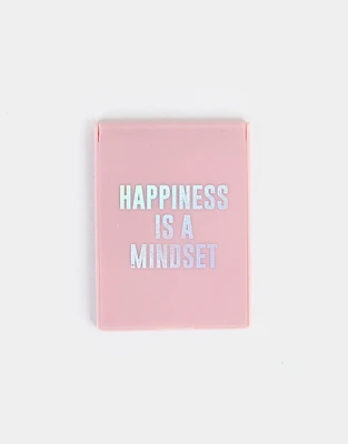 Espejo cuadrado happiness is a mindset