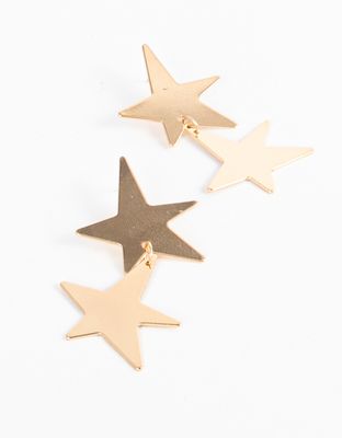 Aretes colgantes estrellas