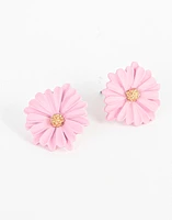 Aretes pasantes de flores