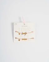 Set de pulseras para compartir love