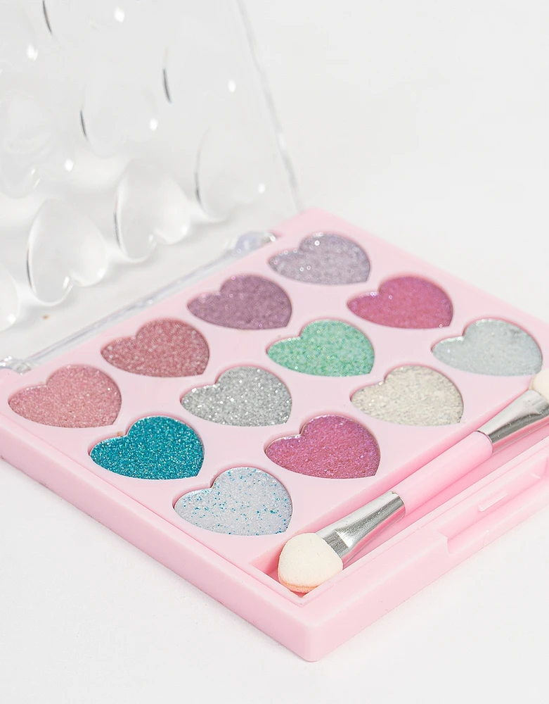 Mini paleta de sombras con glitter