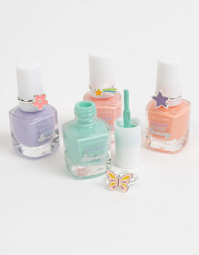 Set de esmaltes con anillos