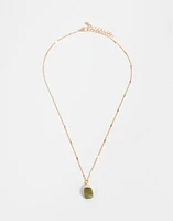 Collar piedra peridoto - agosto