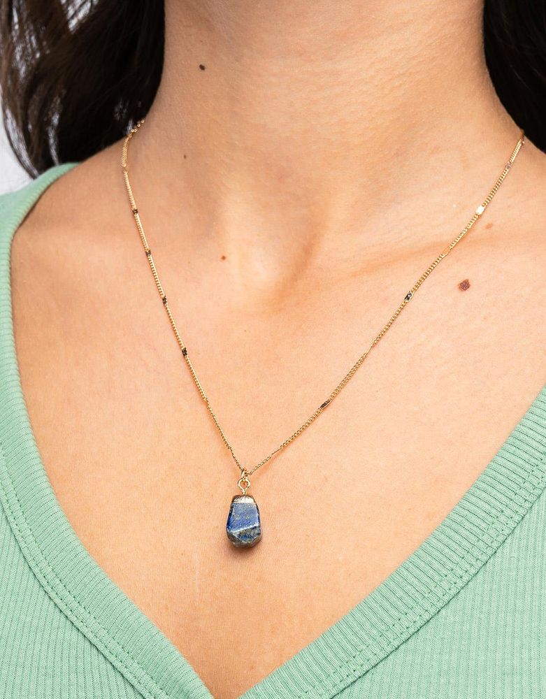 Collar piedra lapislazuli - septiembre