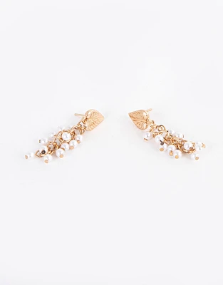 Aretes con perlas