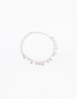 Chocker multicadena bañado en plata