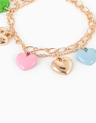 Pulsera con corazones