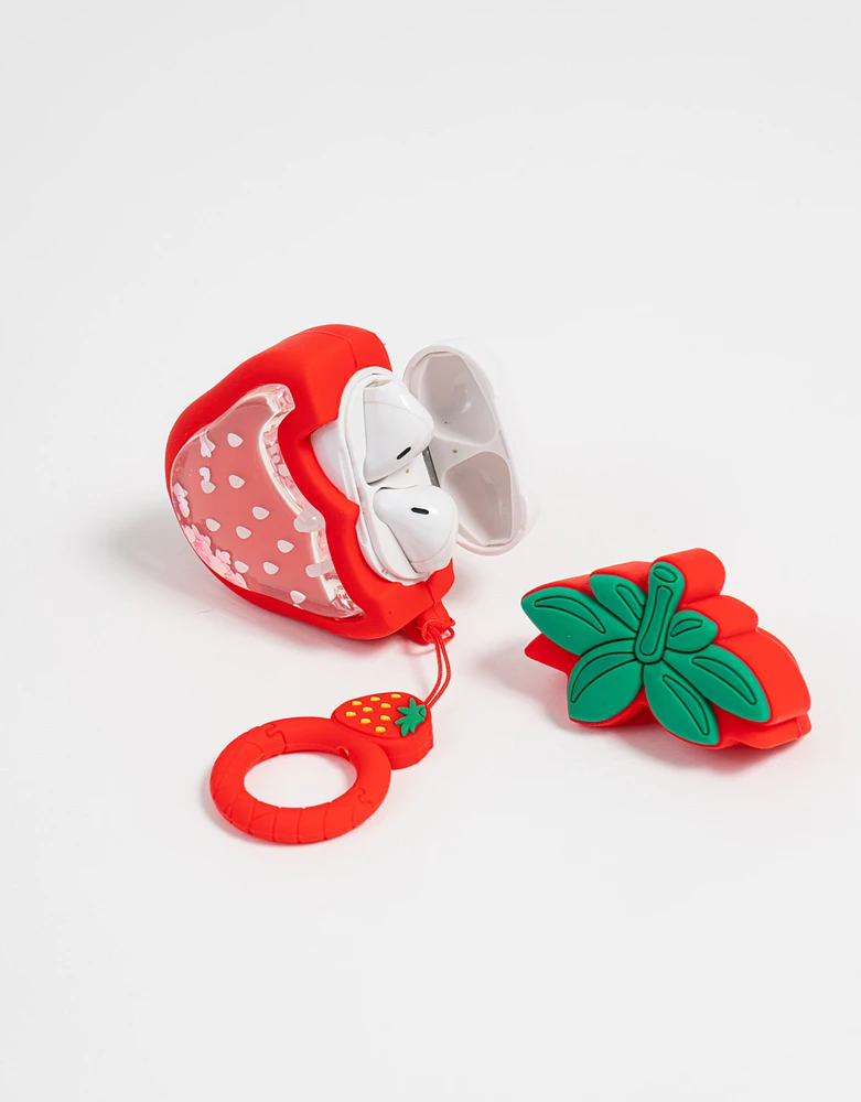 Strawberry airpod case