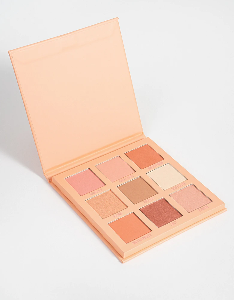 Paleta de sombras peach "monochromatic"