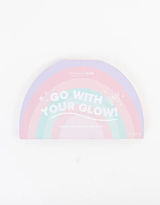 Paleta de sombras con forma de arco iris make it fun