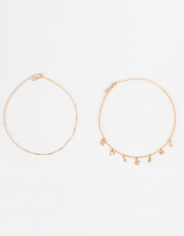 Chokers set bañado en oro