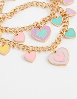 Set de pulseras para compartir corazones