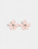 Aretes flor esmaltada