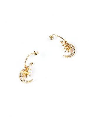 Aretes argollas cosmico