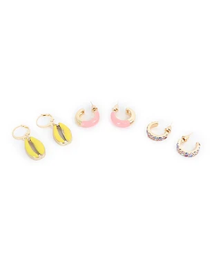 Aretes argollas set