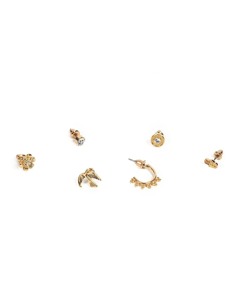 Aretes sets bañada en oro