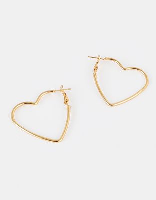 Aretes argollas de corazon